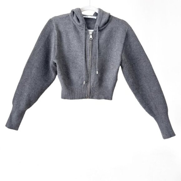 NEW Zara Bomber Style Hooded Cardigan, Size S - Picture 8 of 16